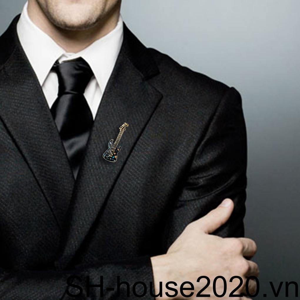 Ghim Cài Áo Hình Đàn Ghita Điện Thời Trang Cho Nam