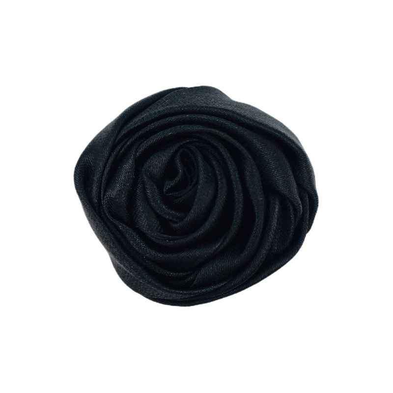 Set 28 Kẹp Tóc Vải Satin Mềm 5CM Đính Hoa Diy Cho Nữ