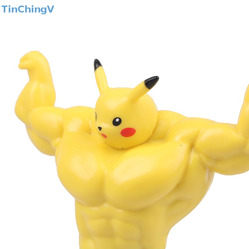 [TinChingV] 10cm Mô Hình Nhân Vật Hoạt Hình Pikachu Cơ Bắp 10cm