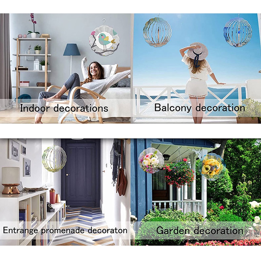 Spinner Chuông Gió Trang Trí Sân Vườn