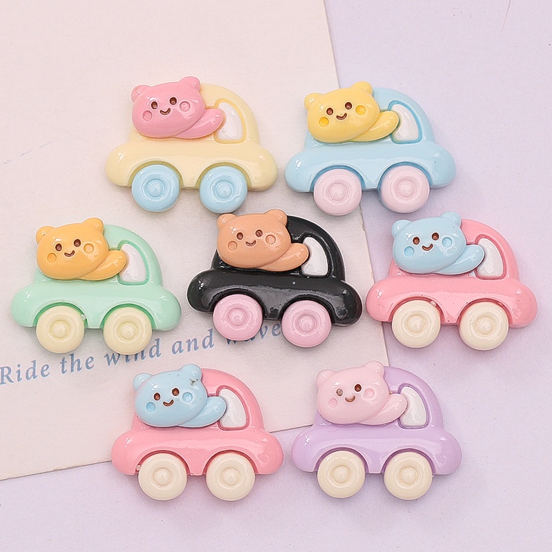 Set 10 Phụ Kiện Hình Gấu Nhiều Màu Dễ Thương Trang Trí Điện Thoại