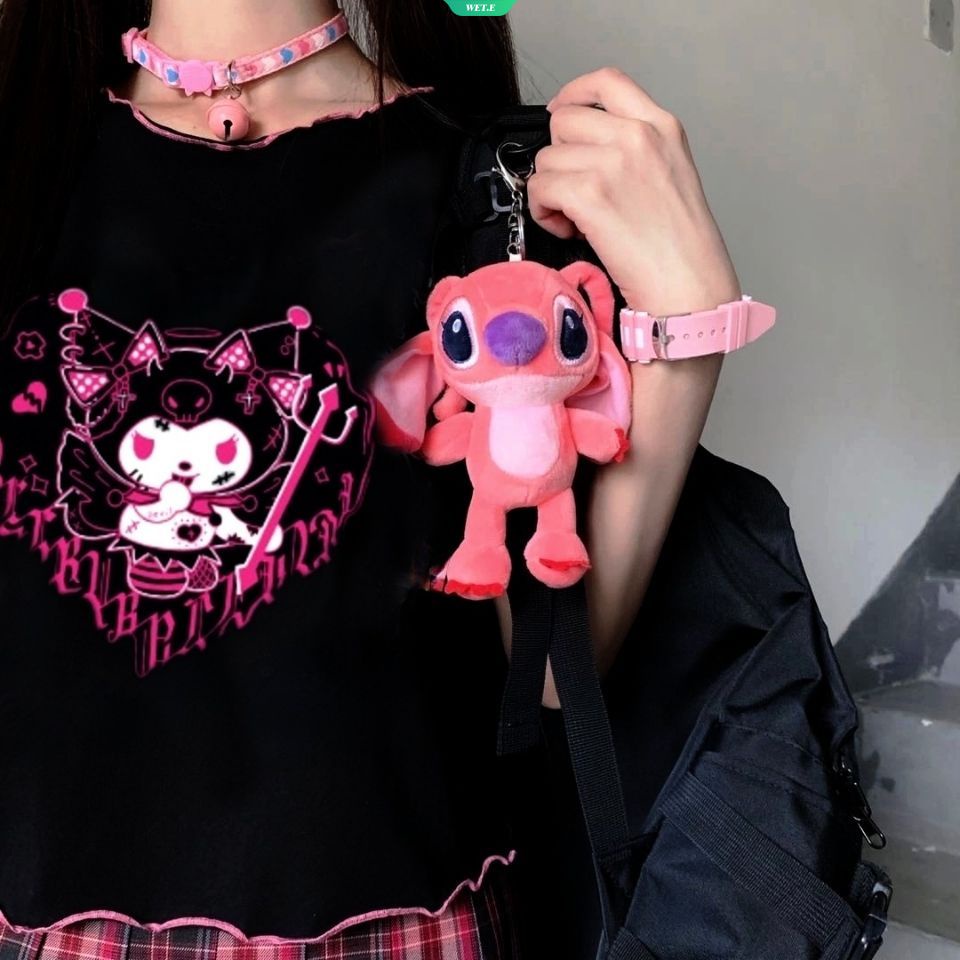 Áo Thun Tay Ngắn Cổ Tròn In Hình Cô Gái Sanrio Kuromi Spicy Thời Trang Mùa Hè 2023