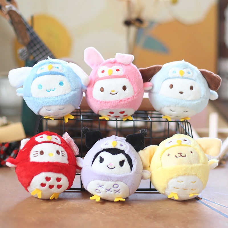 Búp Bê Nhồi Bông Hình Chú Chim Sẻ Cinnamoroll Pachacco Melody Kitty YYDS Sanrio Đáng Yêu Cho Bé Gái