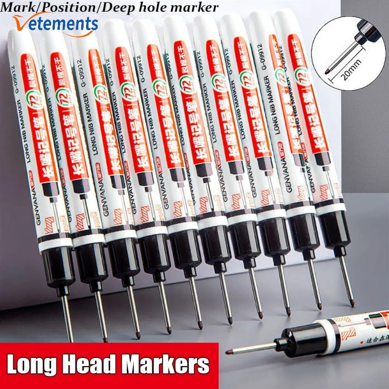 Bút Đánh Dấu Lỗ Sâu Nhanh Khô Chống Thấm Nước / Bút Lông Mịn Chống Mài Mòn Cho Nhà Tắm / Đồ Gỗ