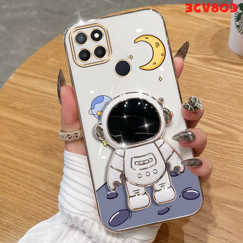 Ốp lưng REALME C21Y REALME C25Y REALME C21 Ốp Điện Thoại Silicon Mềm Chống Sốc Mạ Điện DDYZJ04 Cho REALME C21Y REALME C25Y REALME C21 viền vuông cute