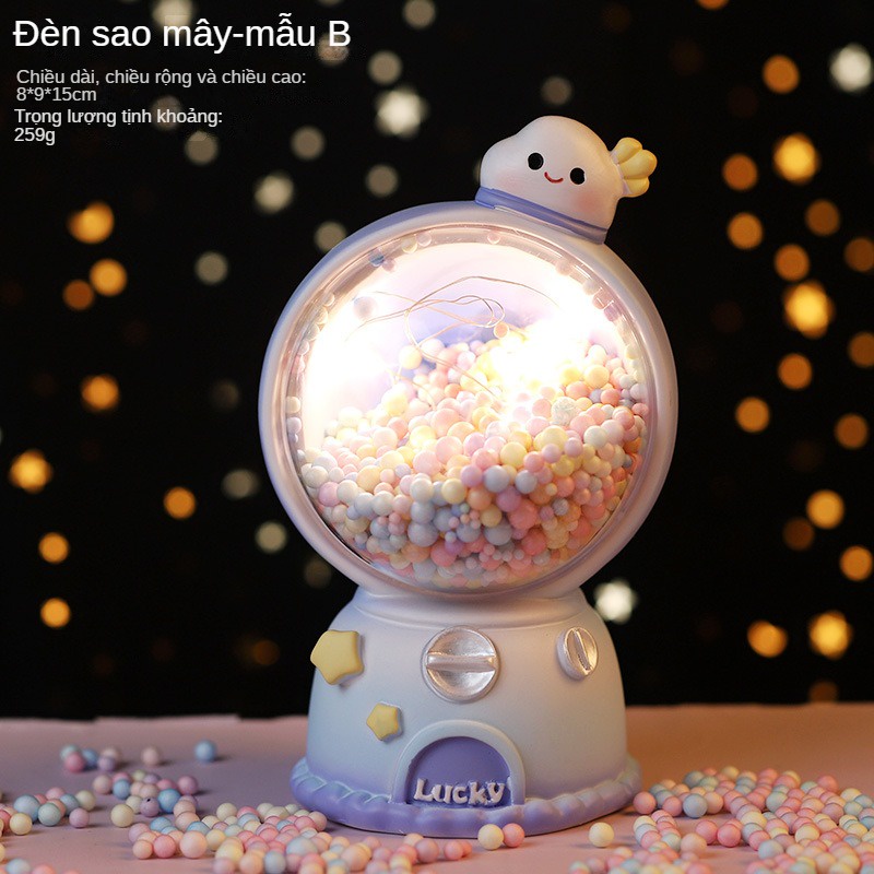 Đèn Ngủ Để Bàn Hình Máy gacha Hành Tinh Độc Đáo Trang Trí Nhà Cửa