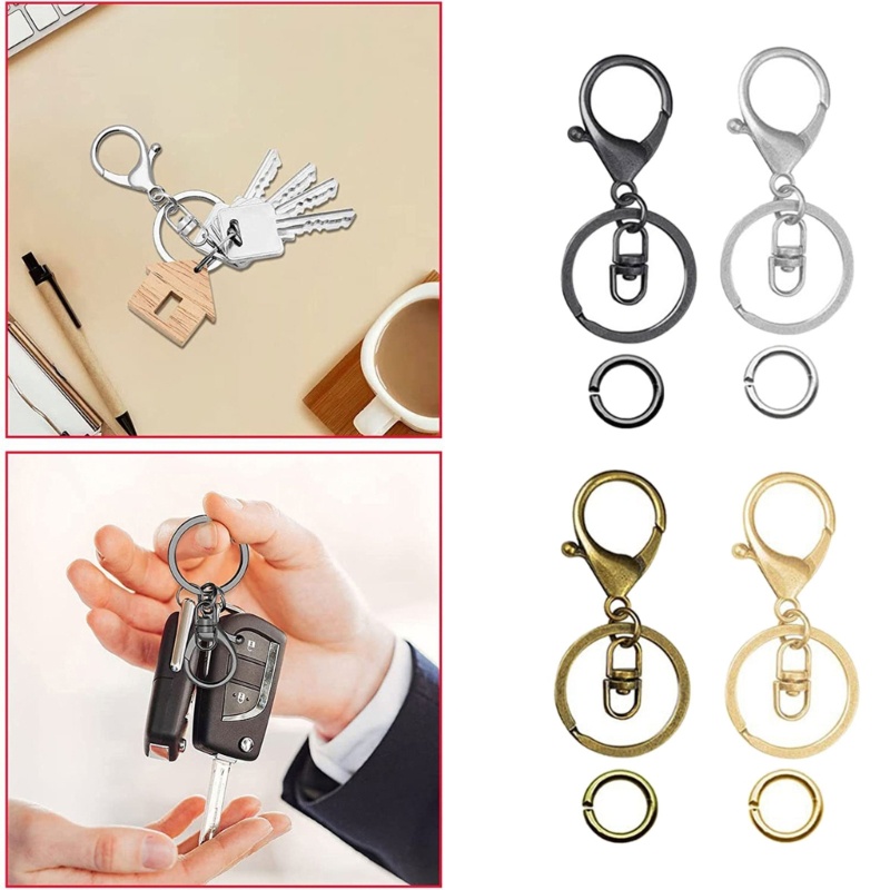Set 90 Móc Khóa / Móc Càng Cua 30mm Kiểu Cổ Điển