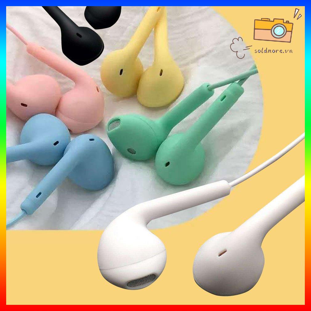 Tai nghe điều khiển dây in-ear Macaron Trắng
