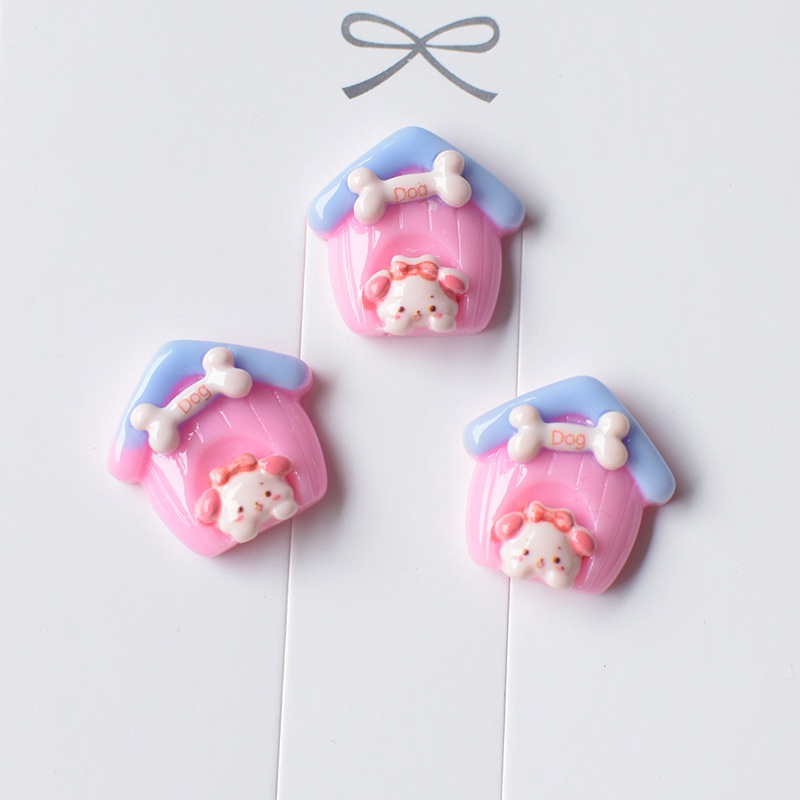 Set 10 Phụ Kiện Trang Trí Điện Thoại Hình Khúc Xương Cún Dễ Thương DIY