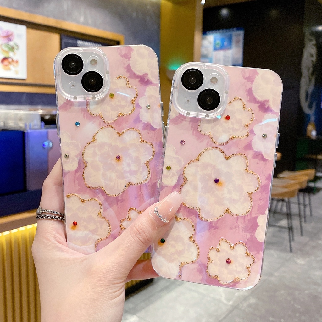 Ốp Điện Thoại TPU Chống Sốc Họa Tiết Tranh Sơn Dầu Cho IPhone 14 13 12 11 Pro Max