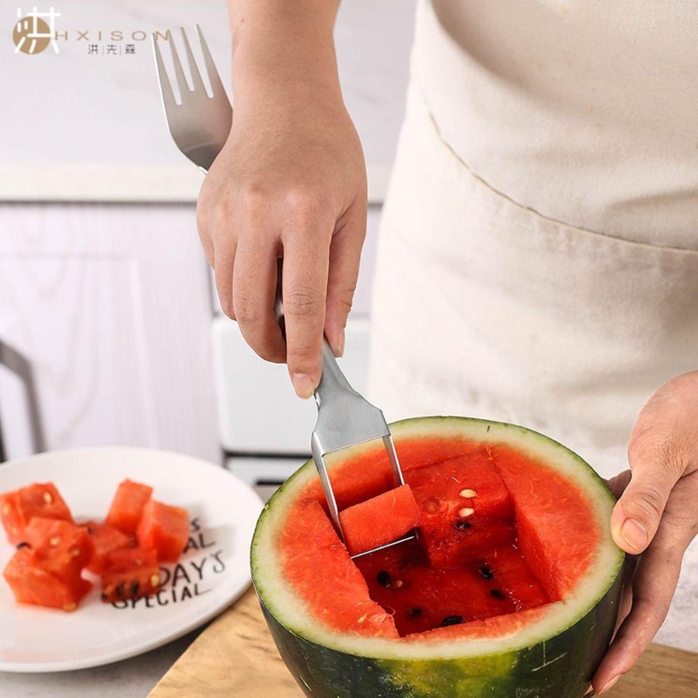 YIYU 1 Dụng Cụ Cắt Dưa Hấu Đa Năng Bằng Thép Không Gỉ