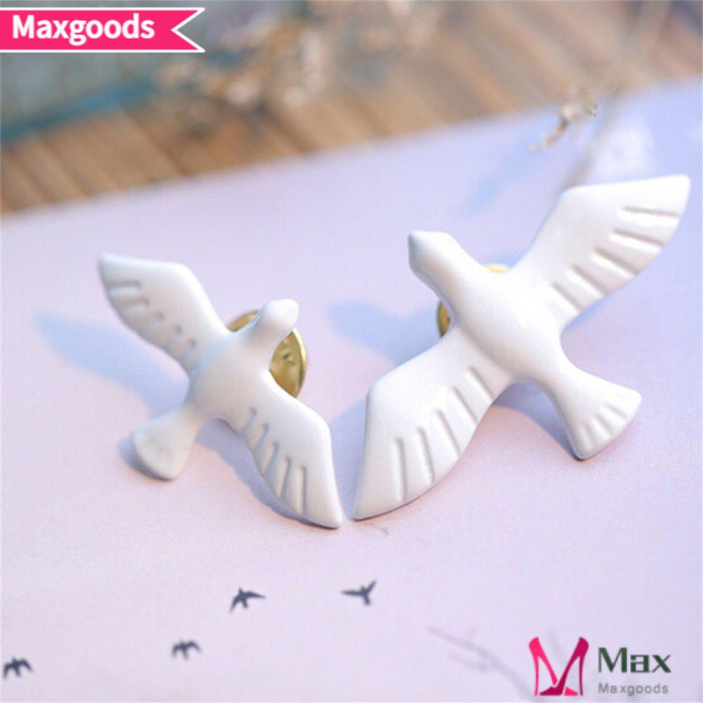 Trâm Cài Áo Hình Chim Bồ Câu Bằng Hợp Kim Màu Trắng Thời Trang