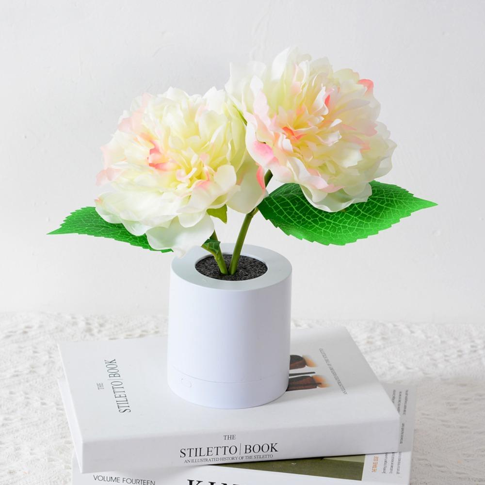 Đèn Ngủ Led Hình Hoa Mẫu Đơn Trang Trí Phòng Ngủ / Làm Quà Tặng Sinh Nhật
