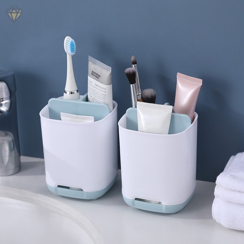 Giá Đỡ Bàn Chải Đánh Răng Đa Năng 3 Ngăn Có Thể Tháo Rời Tiện Dụng Cho Phòng Tắm YKD