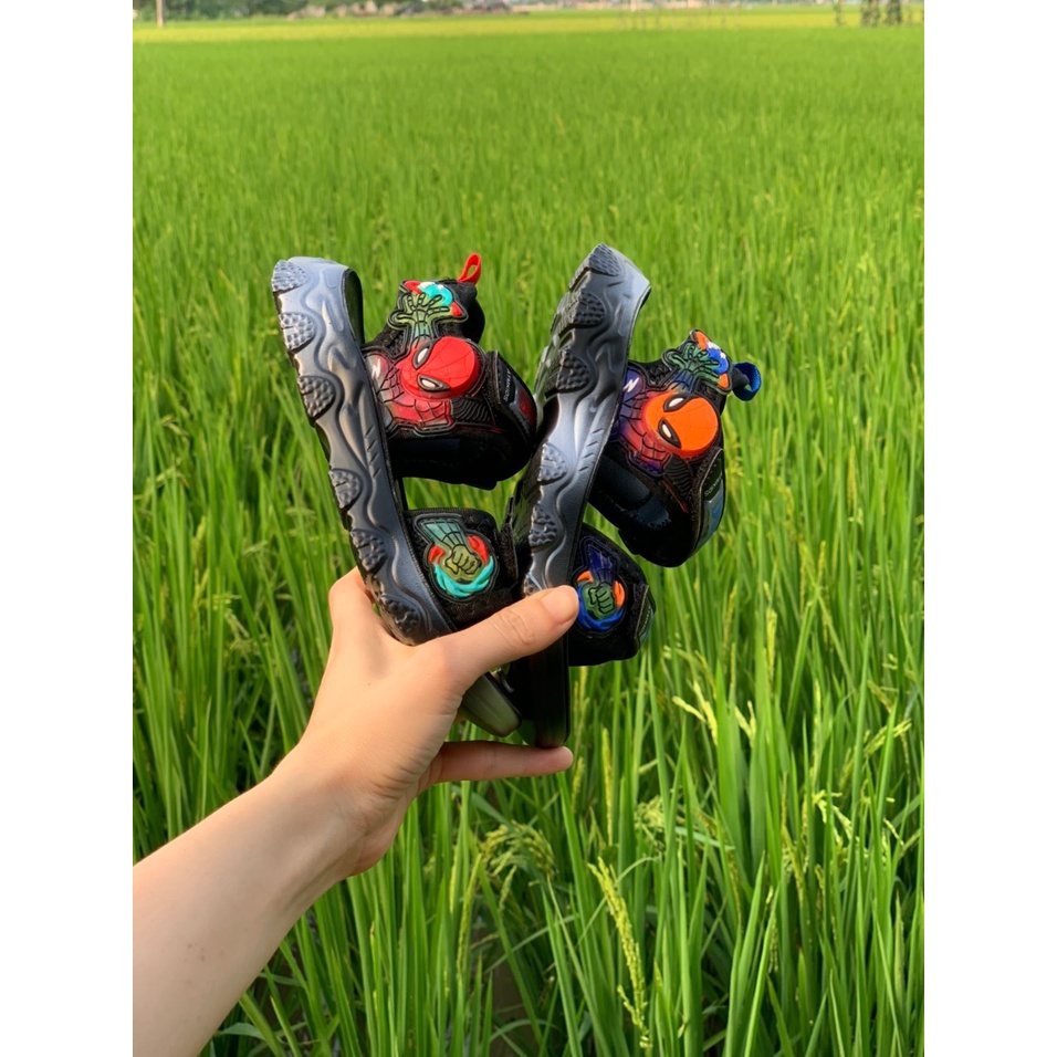 Sandal siêu nhân cho bé trai - dép quai hậu khâu đế bền đẹp đế mềm êm chân cho bé đi học đi chơi mã Y38 D38
