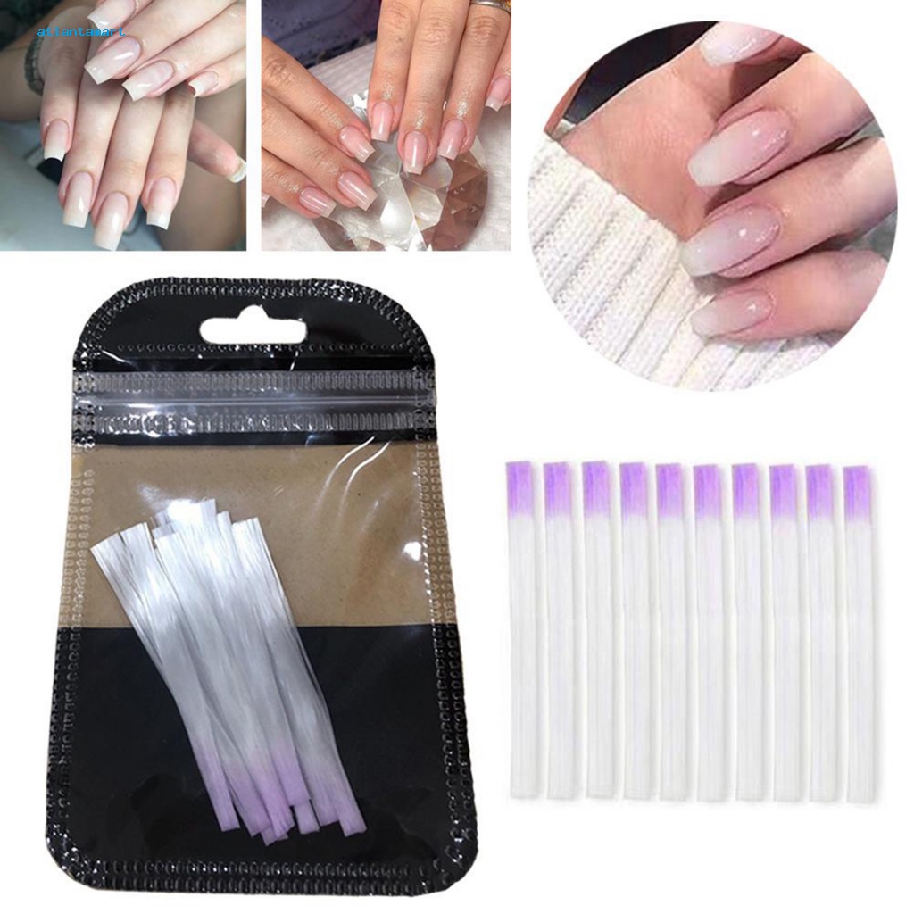 Túi Đựng Đồ Dùng Cao Cấp Tiện Dụng| Set 10 Miếng Dán Nối Dài Móng Tay Sợi Thủy Tinh Linh Hoạt Nhanh Chóng Dành Cho Salon Làm Mó