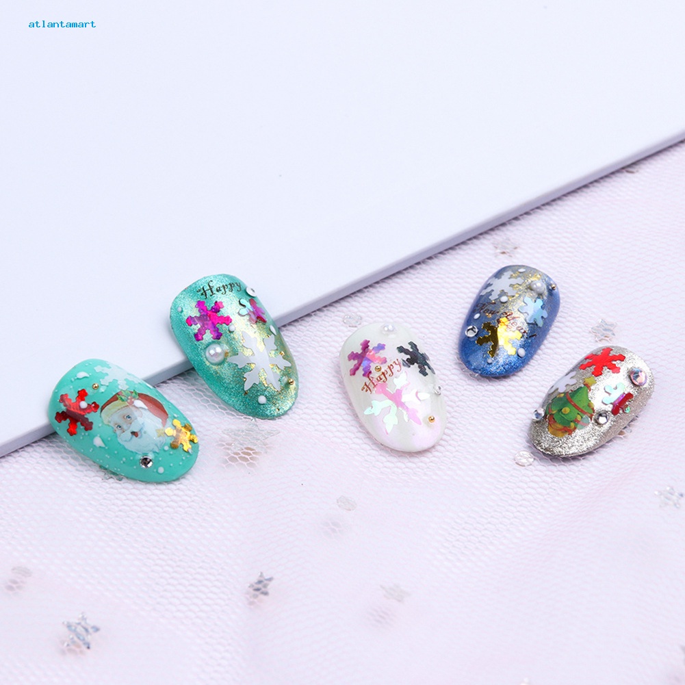Túi Đựng Đồ Dùng Cao Cấp Tiện Dụng| Set 6 Hộp Phụ Kiện Bông Tuyết 3D Trang Trí Móng Tay