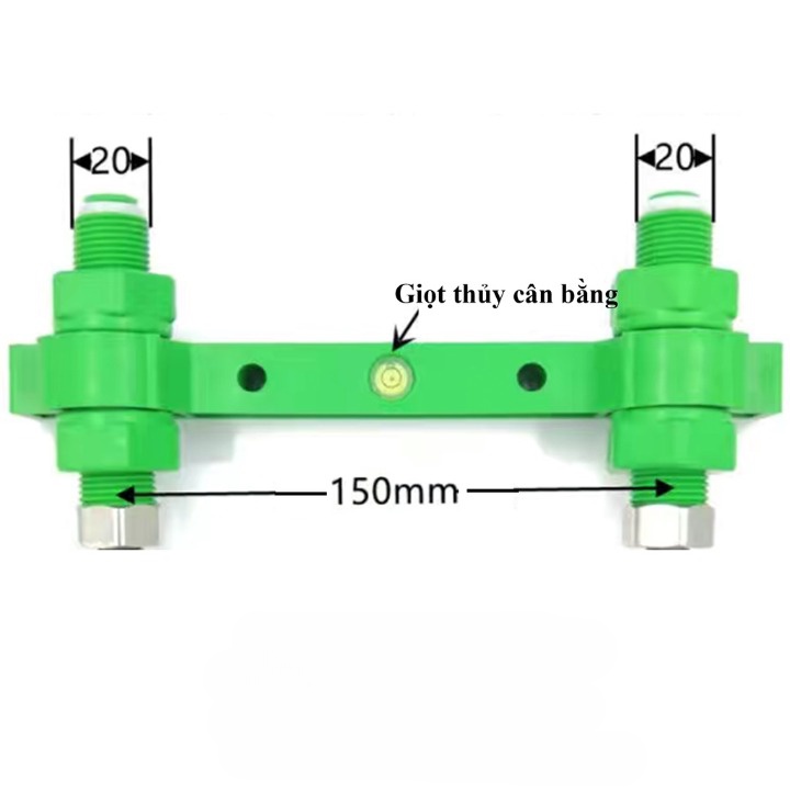 Thước cân sen vòi nóng lạnh - Cữ định vị lắp sen vòi - Thước lắp ống nước, thước thủy, thước thăng bằng, nivo cân bằng