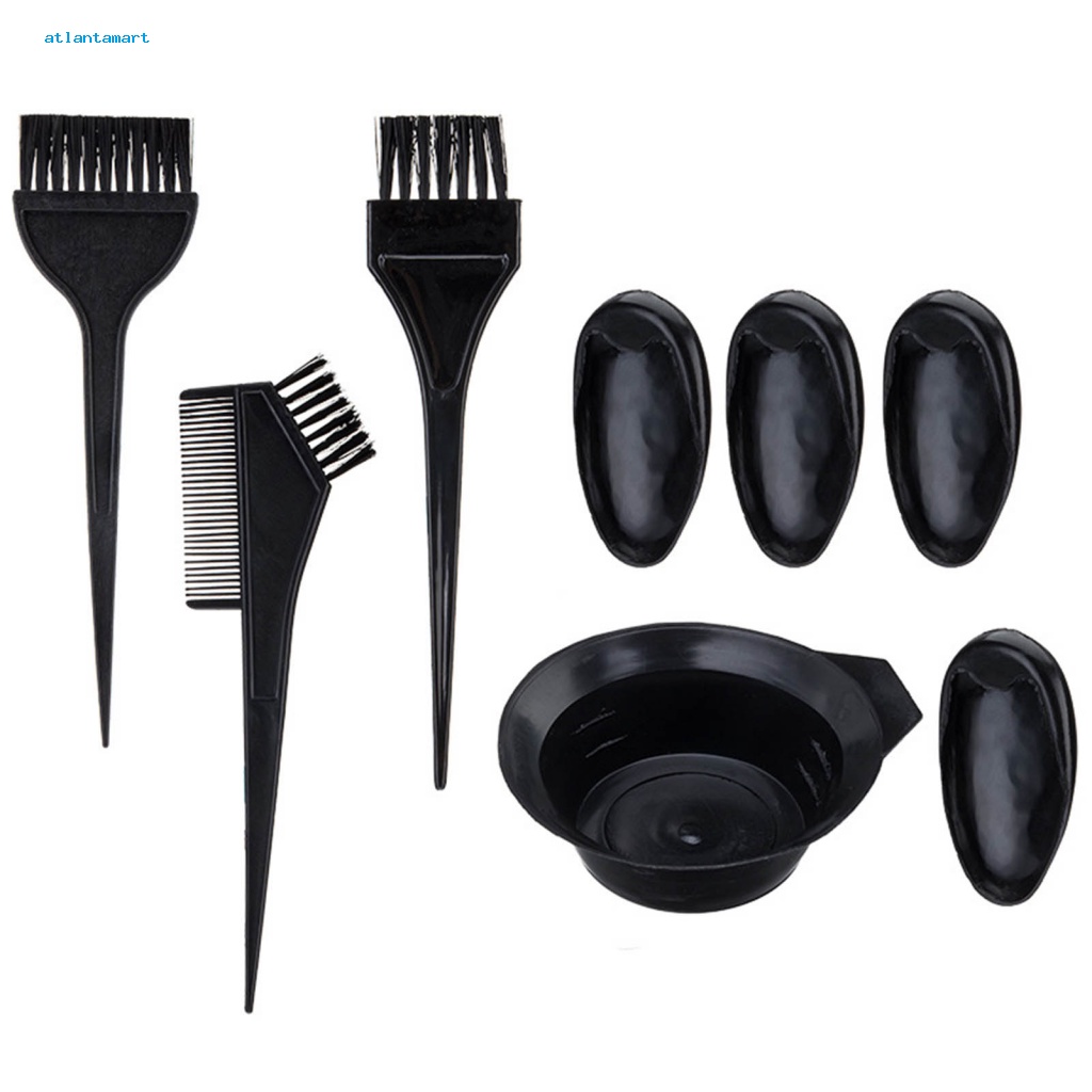 Túi Đựng Đồ Dùng Cao Cấp Tiện Dụng| Set 8 Cọ Nhuộm Tóc Lông Mềm Tay Cầm Dài Bằng Nhựa Tiện Lợi Dành Cho Gia Đình