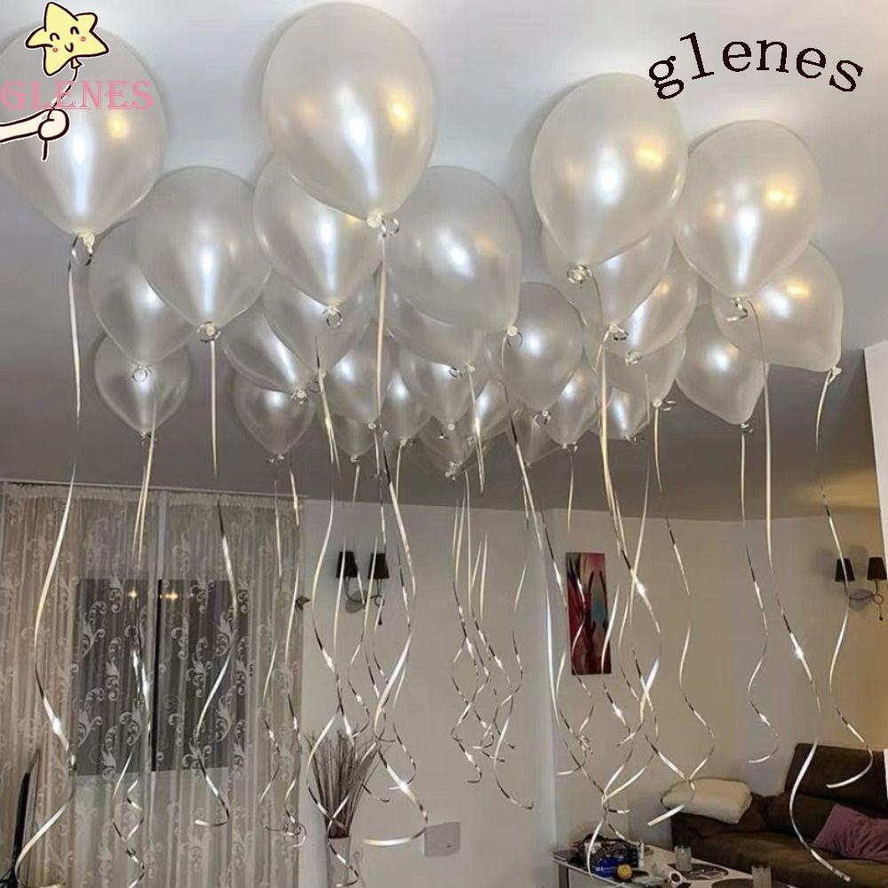 Bóng Bay Màu Trắng Trơn In Họa Tiết Hoạt Hình Dùng Trang Trí Tiệc Sinh Nhật / Lễ Hội