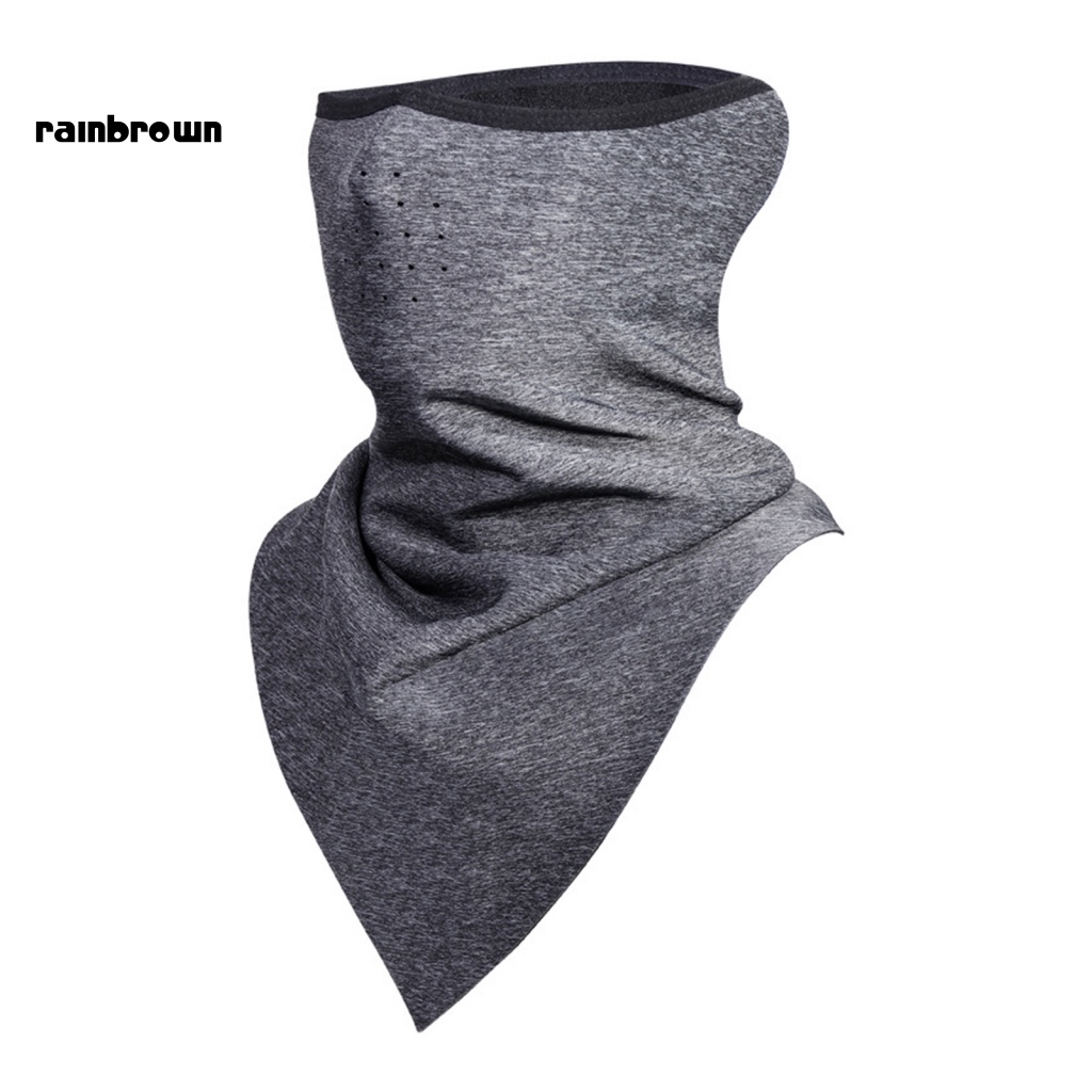 &lt; Rainbrown &gt; Khẩu Trang Che Cổ Giữ Ấm Mềm Mại Chống Lạnh Chống Mồ Hôi Dùng Khi Lái Xe Ngoài Trời
