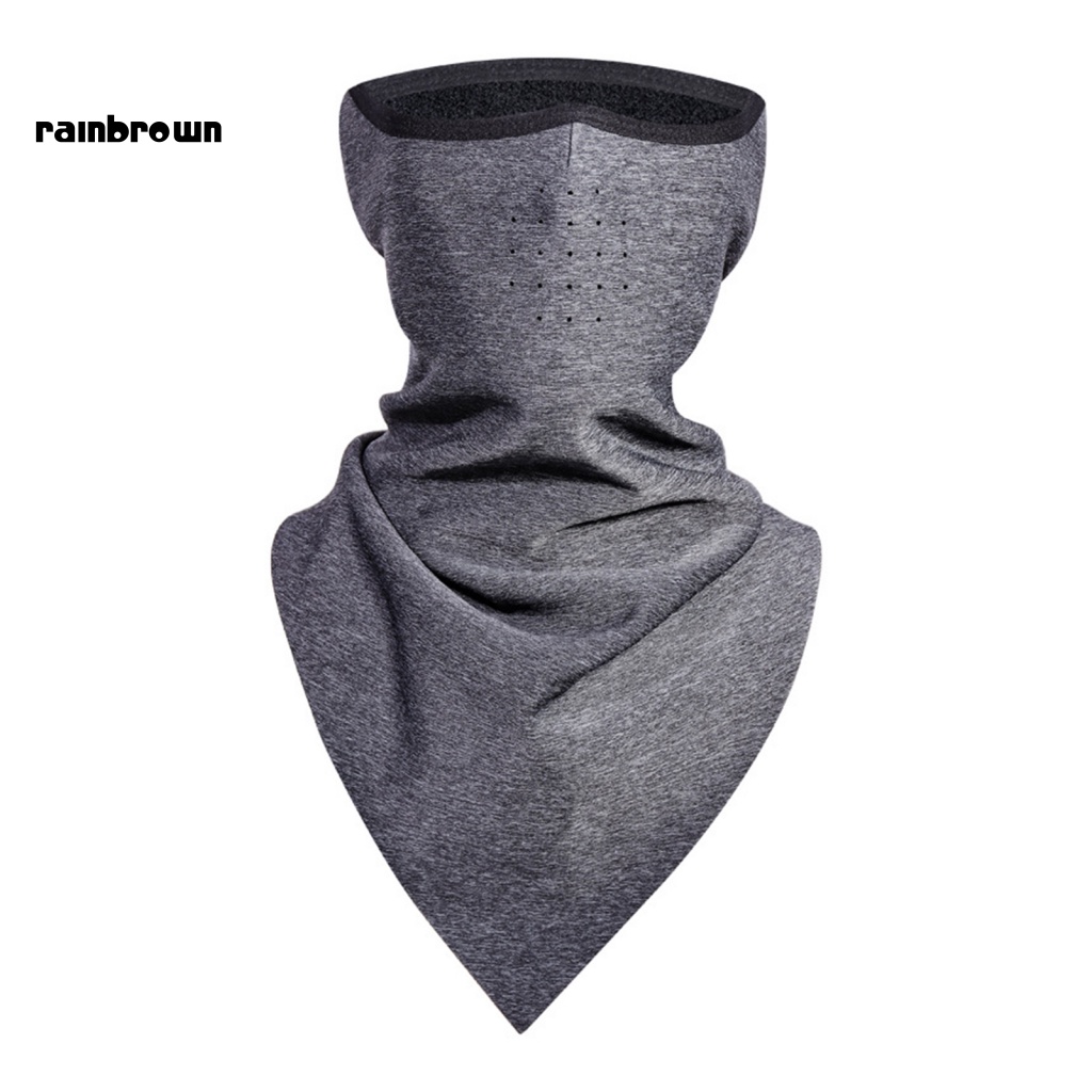 &lt; Rainbrown &gt; Khẩu Trang Che Cổ Giữ Ấm Mềm Mại Chống Lạnh Chống Mồ Hôi Dùng Khi Lái Xe Ngoài Trời