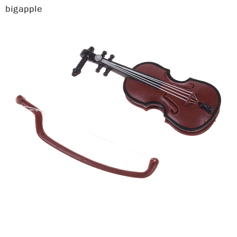 Bigapple Set 2 Đàn violin mini Bằng Nhựa Dùng Để Trang Trí Nhà Búp Bê diy RDG