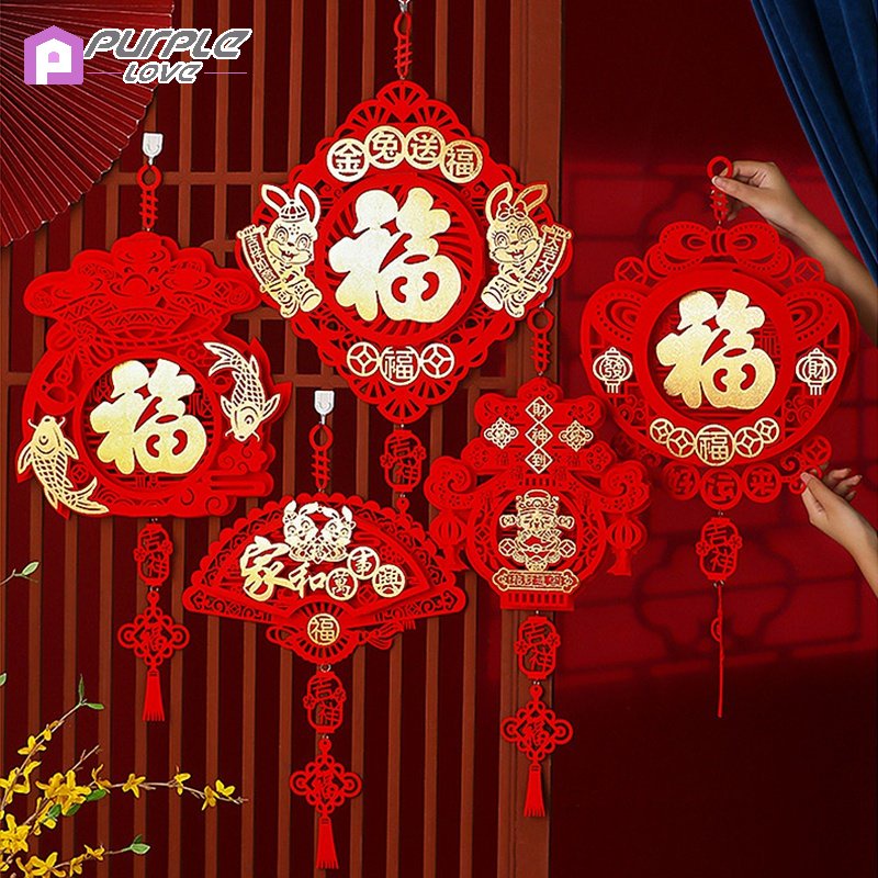 Lồng Đèn Treo Trang Trí Năm Mới May Mắn