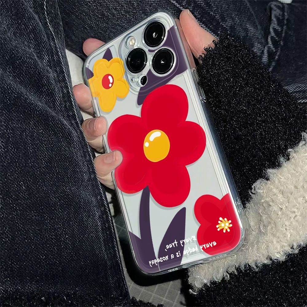 ✅Ốp Điện Thoại Chống Sốc Hình Hoa 11 Phong Cách Cổ Điển Cho iPhone 786In max 11121314Ốp Điện Thoại Mềm Họa Tiết Đơn Giản 1ZUA Cho Iphone 1