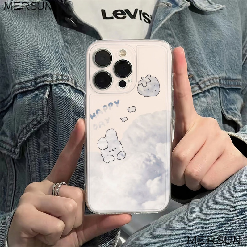 ✅Ốp Điện Thoại Mềm Chống Sốc Hình Thỏ Trắng Cho Iphone 6In 13 11 Plus Max 78 14 Pro 12 Xr 6