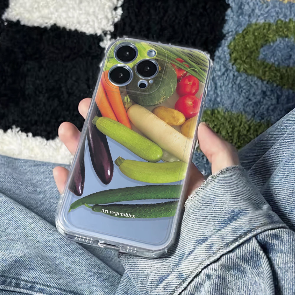 ✅Ốp Điện Thoại Mềm Chống Sốc In Hình Rau Củ 136Inmaxplus iPhone 12 14pro 78 11 MCLF
