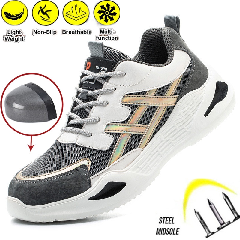 Giày Bảo Hộ Lao Động Mũi Thép Chống Trượt Chống Đâm Thủng Size 36-46