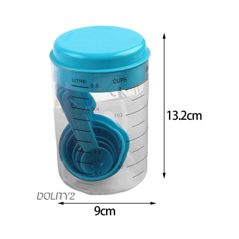 [Dolity2] Set 7 Cốc Đo Lường + Muỗng Đo Lường Bột Trà Sữa