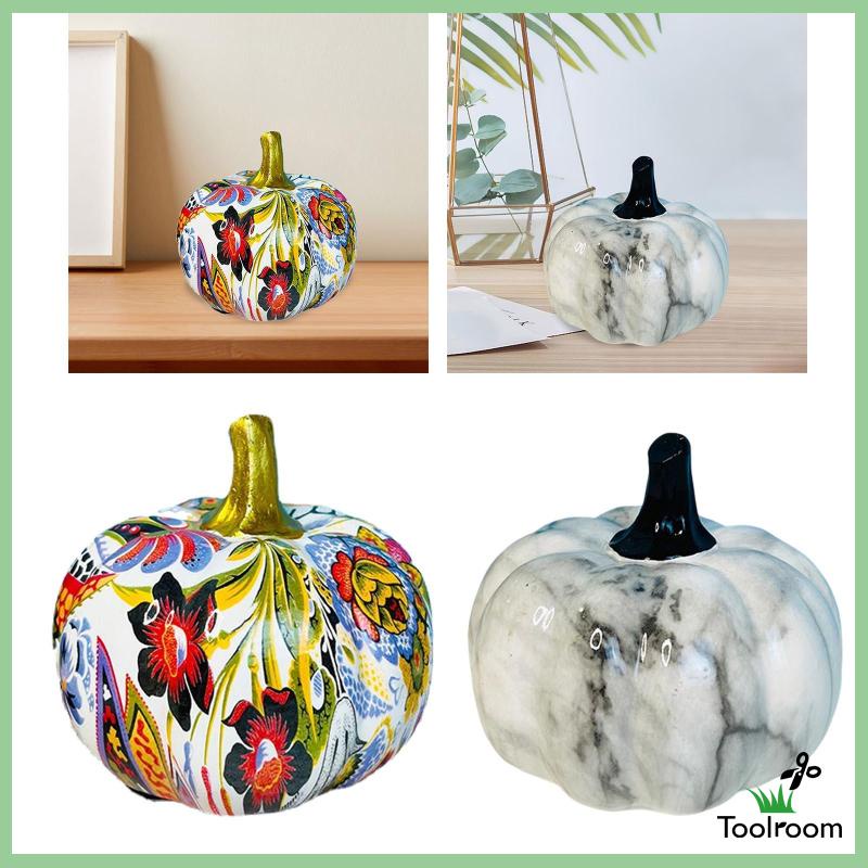 Tượng Bí Ngô Bằng Nhựa Resin Hiện Đại Nhiều Màu Sắc