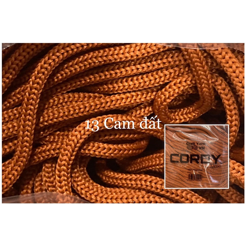 Sợi Cordy Maxi Craft Yarn Móc Túi Thời Trang (Cuộn 330gr)