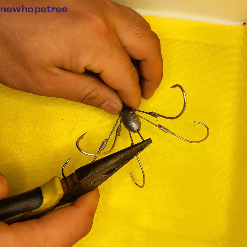 Móc Câu 6 Lưỡi Câu Bằng Thép Carbon Siêu Sắc Bén