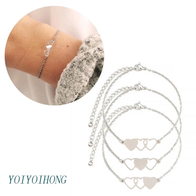 Vòng Đeo Tay Hình Trái Tim Có Thể Điều Chỉnh Kích Thước