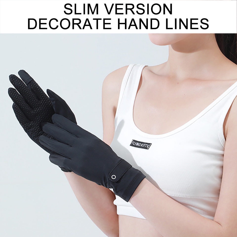 Găng Tay Chống Nắng Tia UV Vải Lưới Thoáng Khí Có Thể Chạm Màn Hình Cảm Ứng Dùng Khi Chạy Bộ / Câu Cá