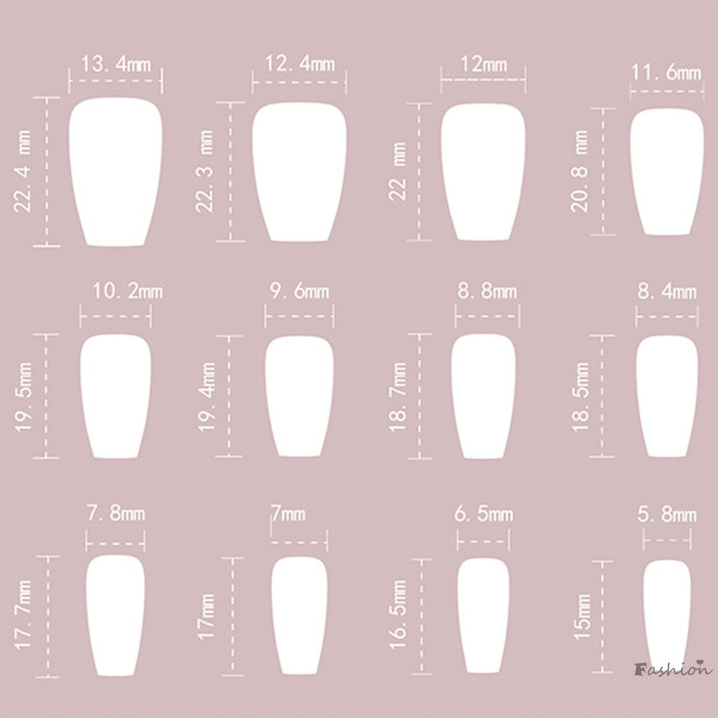 Miếng Dán Trang Trí Móng Tay Màu Hồng Và Trắng Gradient Không Làm Đau Tay Không Dễ Vỡ