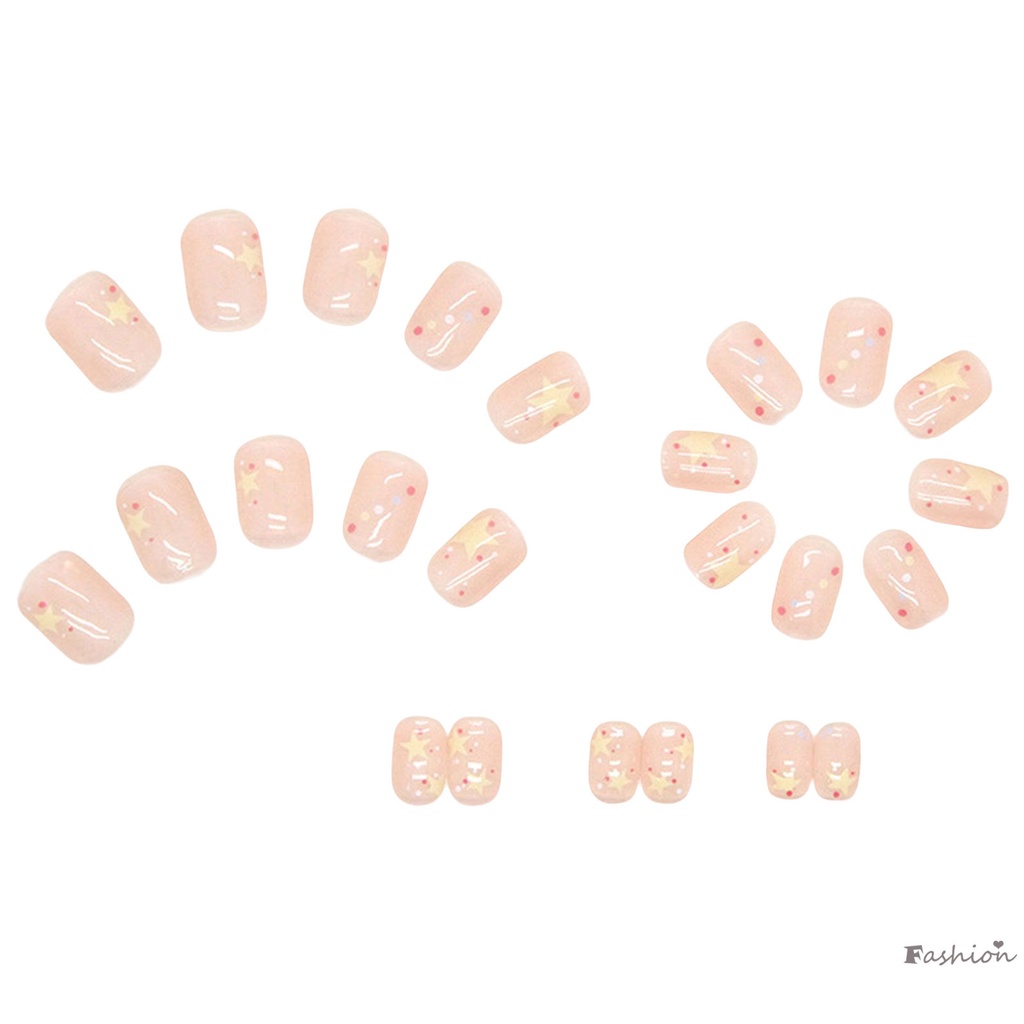 Móng Tay Giả Màu Hồng Trong Mờ Ngọt Ngào Lâu Trôi Cho Nữ