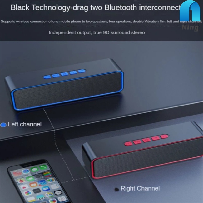 Loa Bluetooth Không Dây Mini Ning S11 Âm Siêu Trầm Chất Lượng Cao