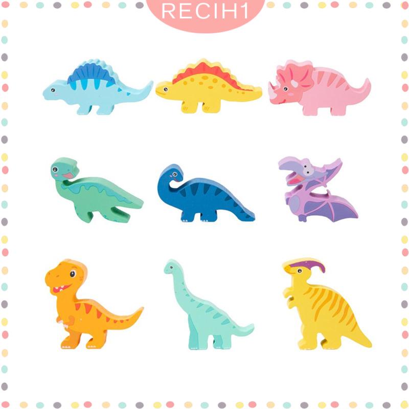 Bộ Đồ Chơi Khủng Long Bằng Gỗ Dành Cho Bé 1 2 3 4 5 Tuổi