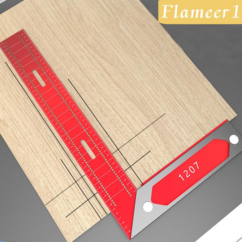[Flameameer1] Thước Kẻ Đường Vẽ Bằng Hợp Kim Nhôm DIY Cho Kỹ Sư