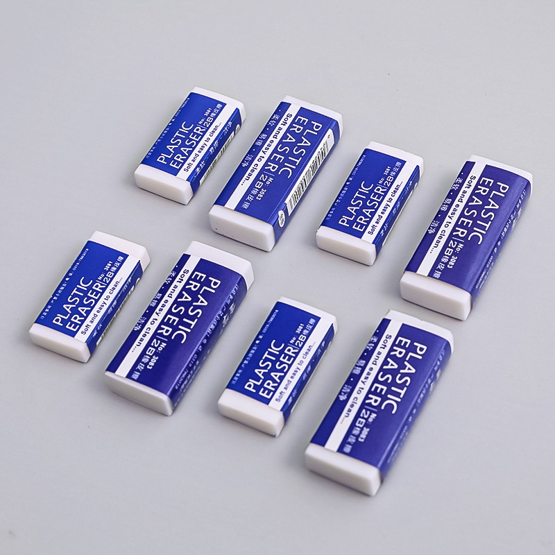 Cục Tẩy Bút Chì 2B Màu Trắng Đơn Giản Tiện Dụng Cho Học Sinh Tiểu Học