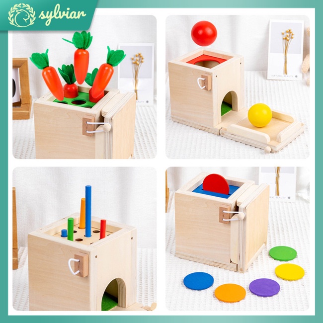 Bộ Đồ Chơi Hộp Thông Minh 4 Trong 1 Hình Củ Cải Kéo Tiền Xu Nhiều Màu Sắc