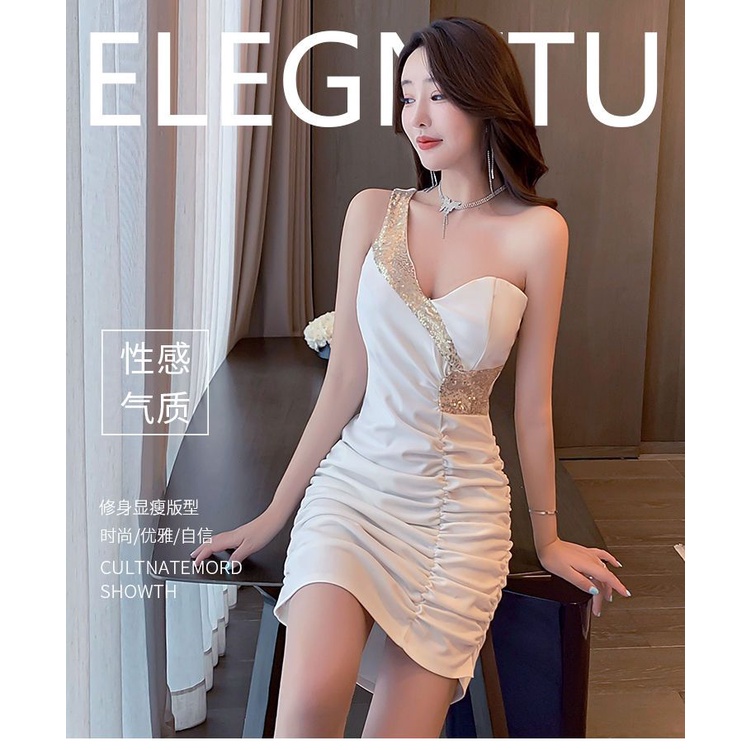 Đầm Ngắn Ôm Hông Khoét Vai Gợi Cảm Phong Cách Mới 2023