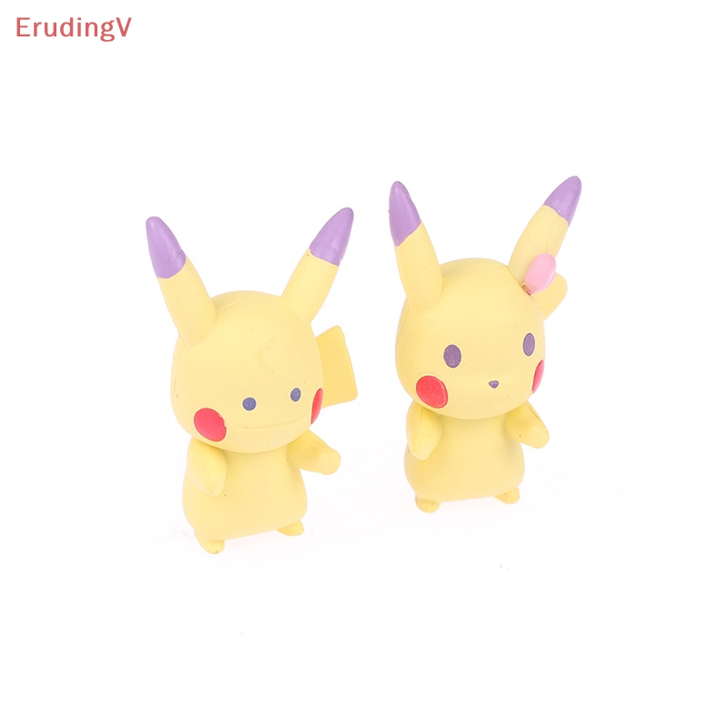 [ErudingV] Mô Hình Nhân Vật Queue Bikachu Psyduck Mew Clefairy Hoạt Hình Bằng Pvc Đáng Yêu [Mới]