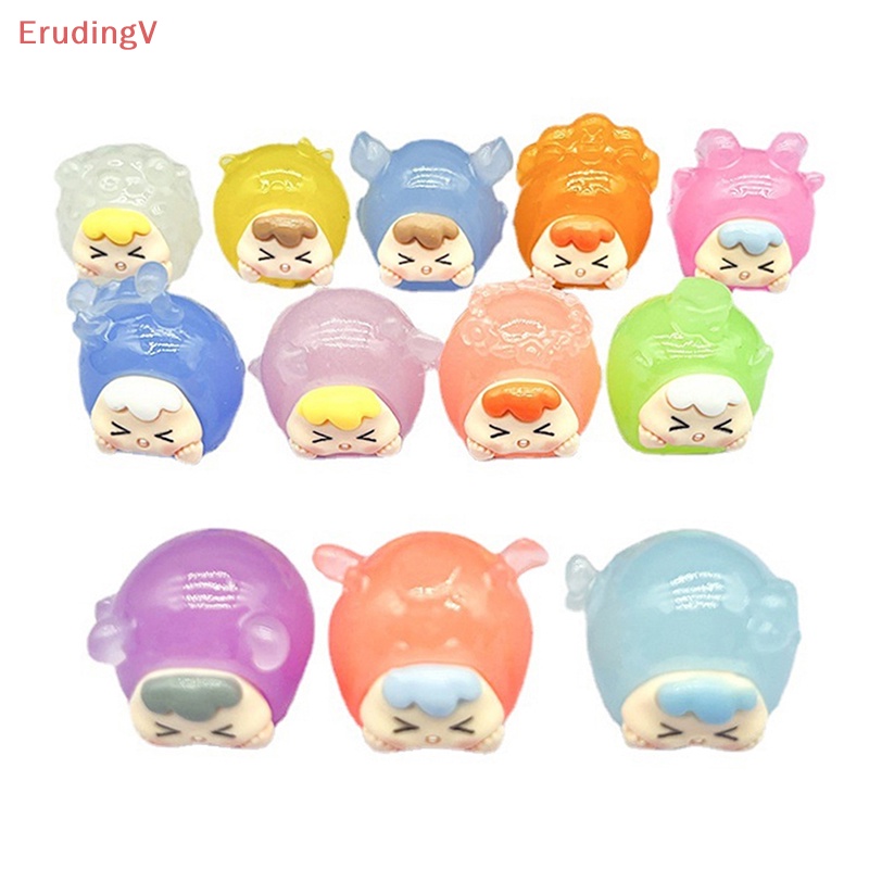 [ErudingV] 1 Búp Bê Hoạt Hình Cung Hoàng Đạo Dạ Quang Trang Trí Nhà Búp Bê [Mới]