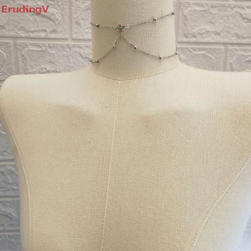 [ErudingV] Dây Chuyền Cơ Thể Bằng Kim Loại Dạng Chuỗi Đính Pha Lê Trang Sức Gợi Cảm Thời Trang Cho Nữ [Mới]
