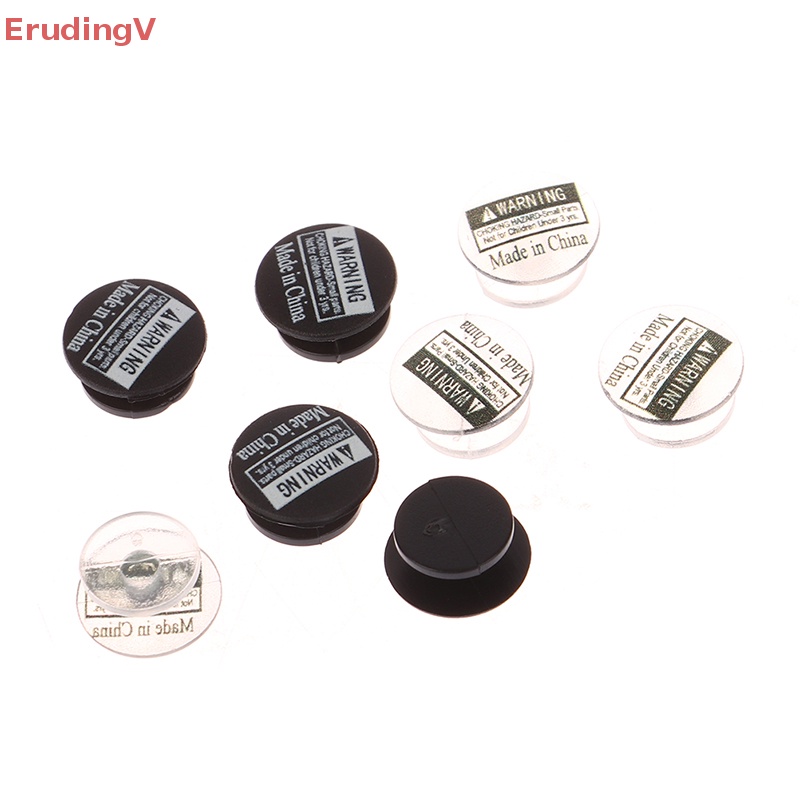 Bộ 100 Nút Nhựa Màu Đen Trong Suốt Dùng Trang Trí Giày DIY